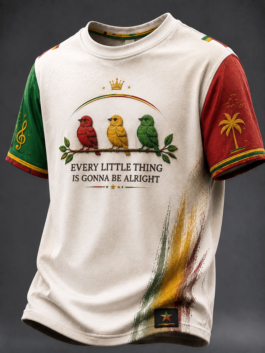 Classic Casual T-Shirt for Retro Reggae Fans