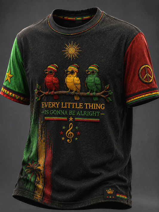 Casual T-Shirt for Retro Reggae Music Fans