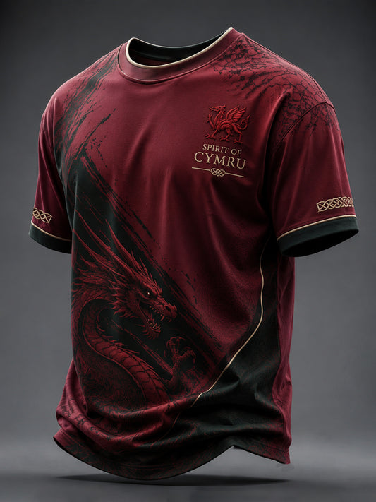 Men's Welsh Dragon Printed T-shirt