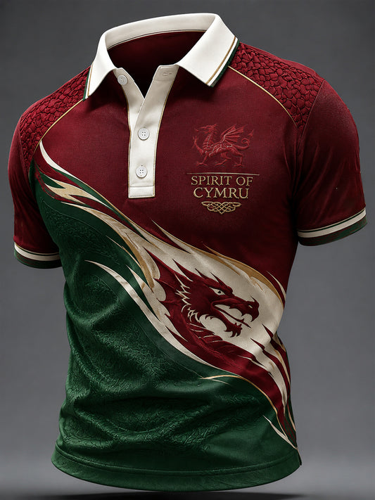Men's Welsh Dragon Printed Shirt