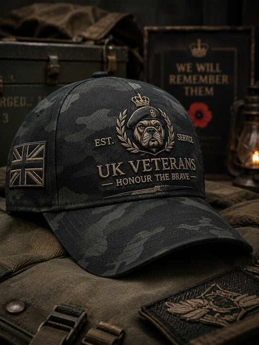 Men's Veteran Memorial Camouflage Print Hat