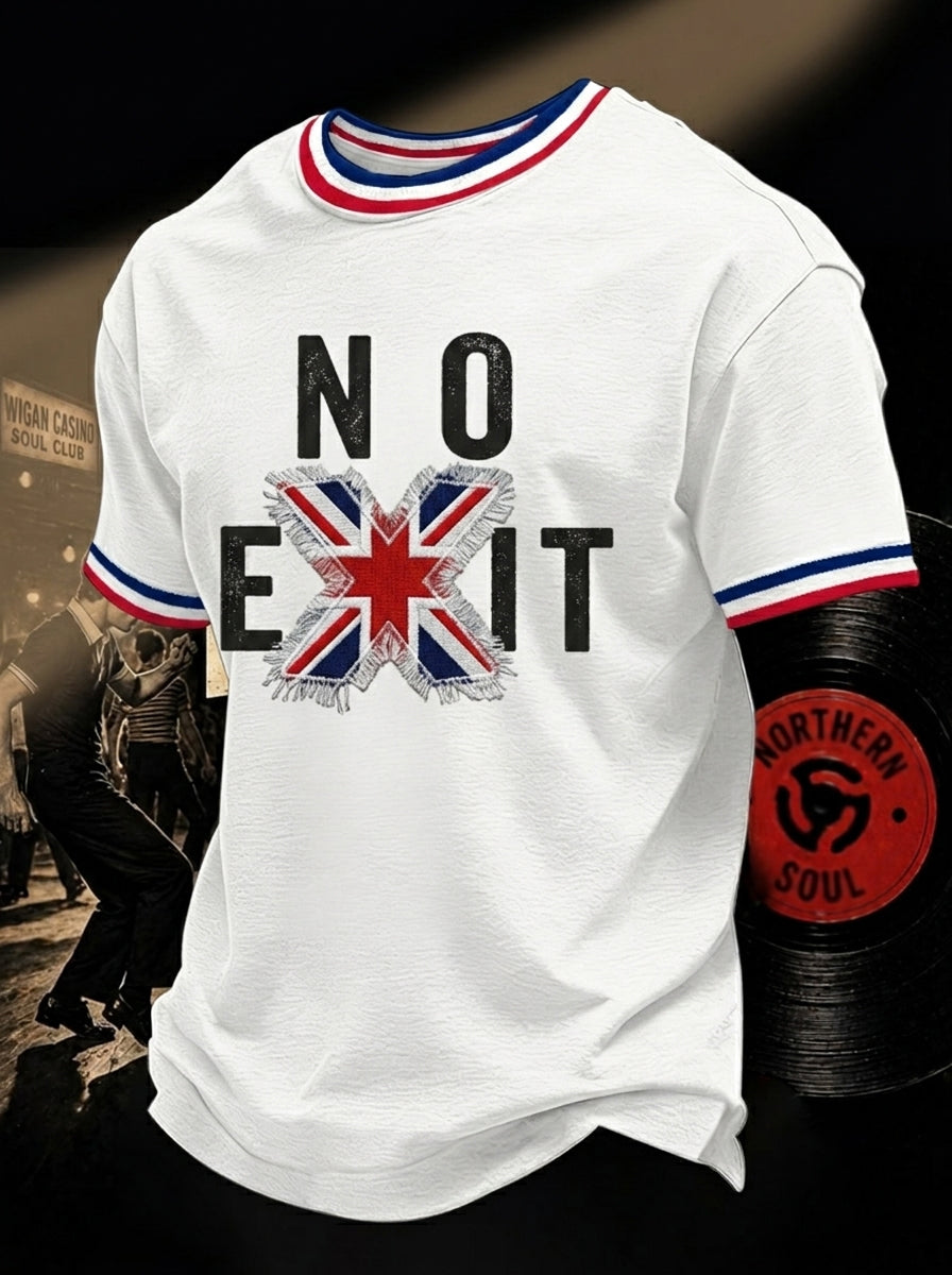 Men's Retro Northern Soul Print Casual Tee
