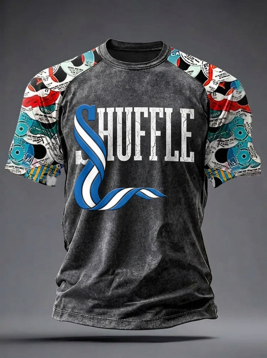 Men's Retro Northern Soul Print Casual Tee