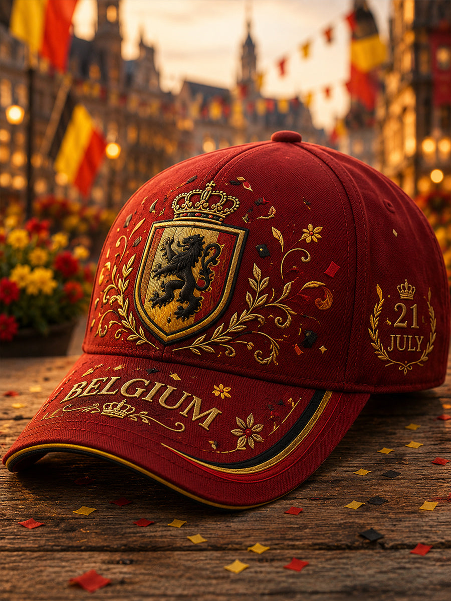 Men's National Day-Themed Print Hat