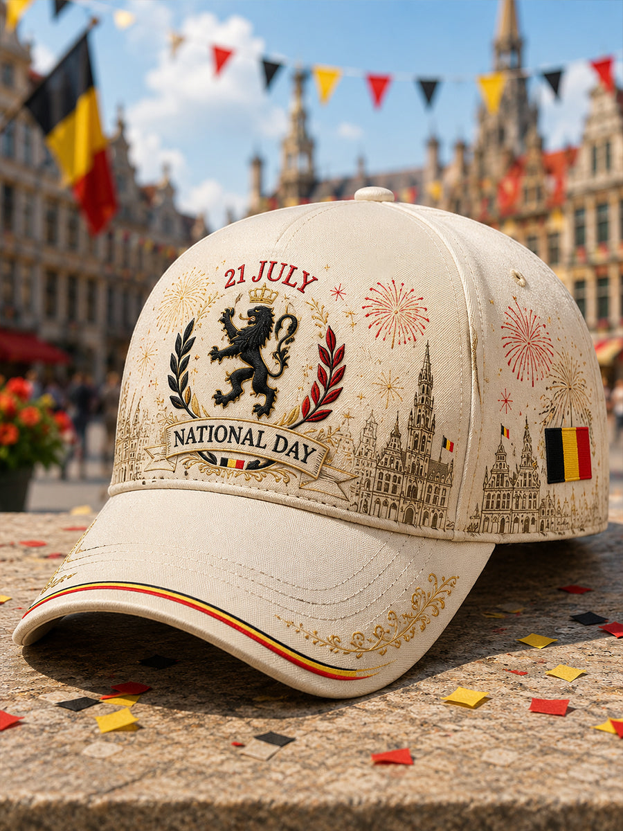 Men's National Day-Themed Print Hat