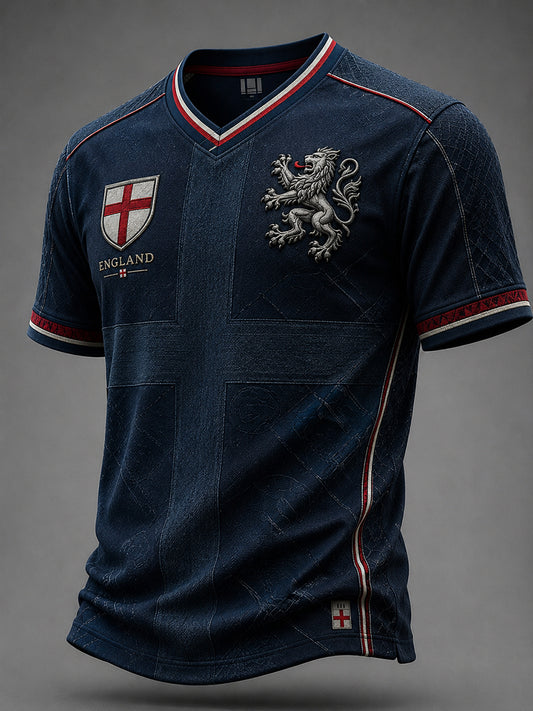 Retro England Fan Art Print Casual T-Shirt