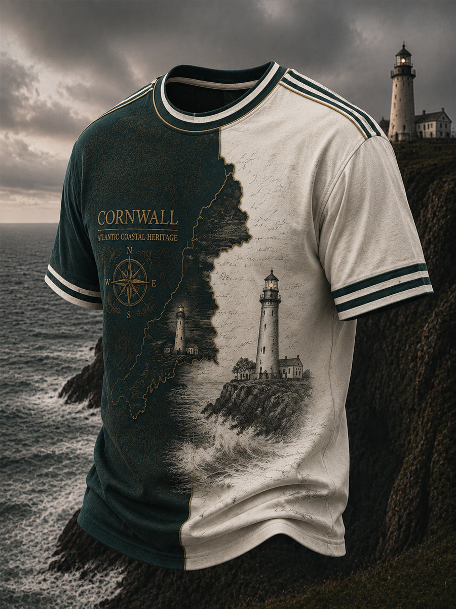 Men's Cornish Celtic-style Printed T-shirt