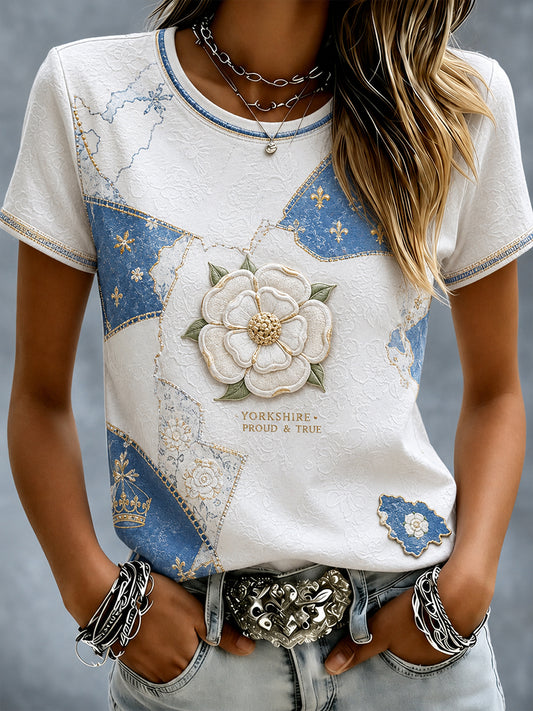 Women's Yorkshire England Short-Sleeved T-Shirt