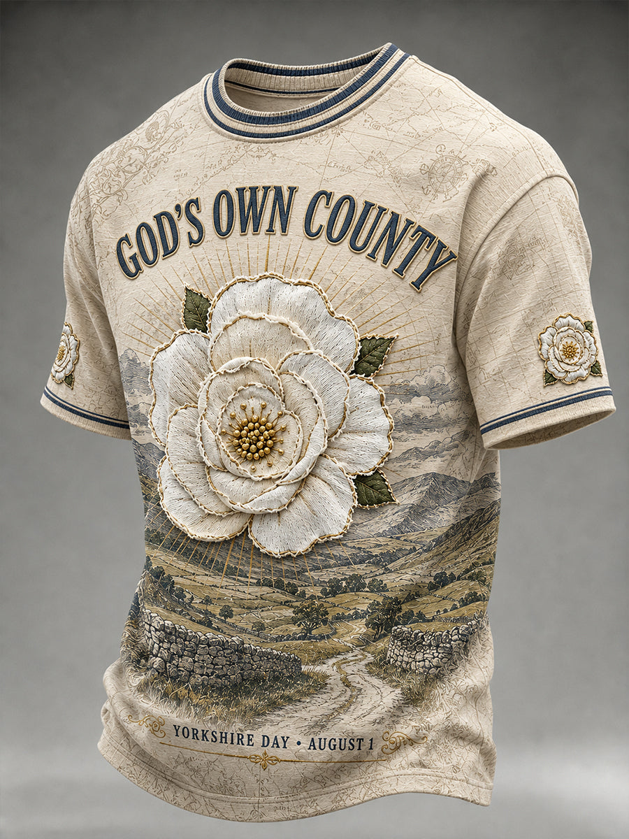 Men's Yorkshire England Short Sleeves T-Shirt