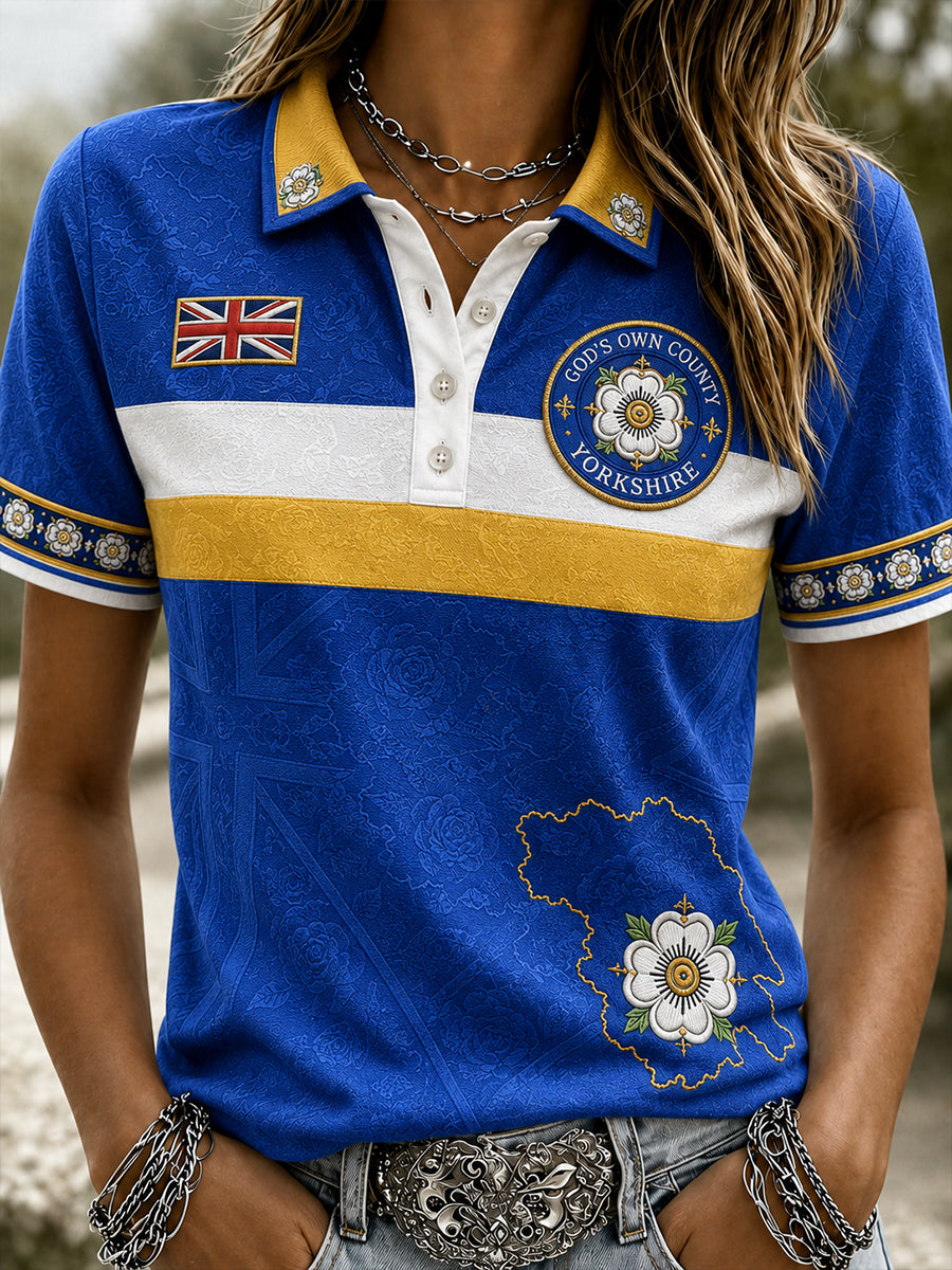 Women's Yorkshire Day England Polo T-Shirt