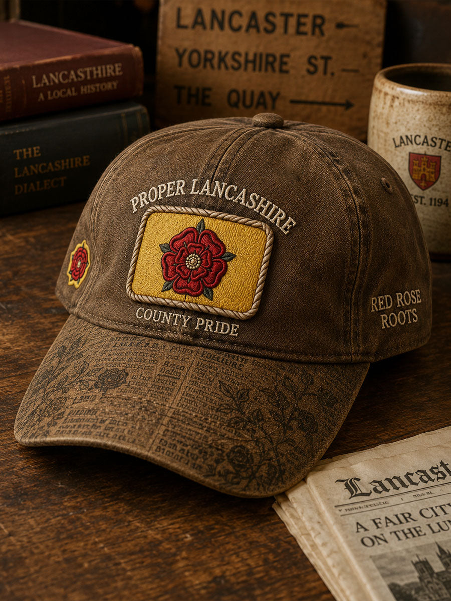Unisex Lancaster Red Roses Art Printed Hat