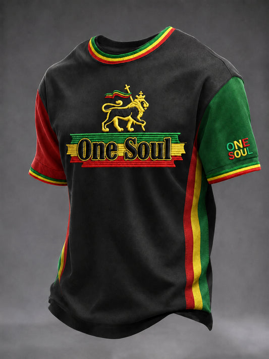 Retro Reggae Classic Lion Casual T-Shirt