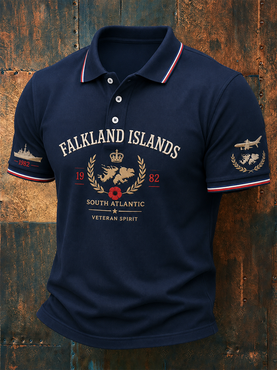 Men's Falklands War Veteran Printed polo shirt