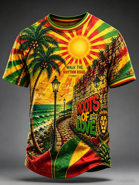 Men's Reggae Short Sleeves T-Shirt