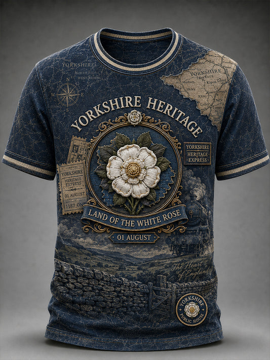 Men's England Yorkshire Day Short Sleeves T-Shirt
