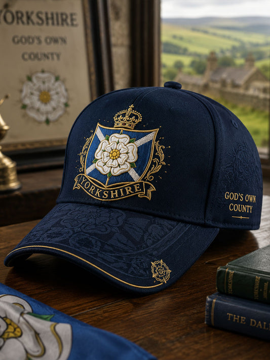 Unisex Yorkshire White Roses Art Printed Hat