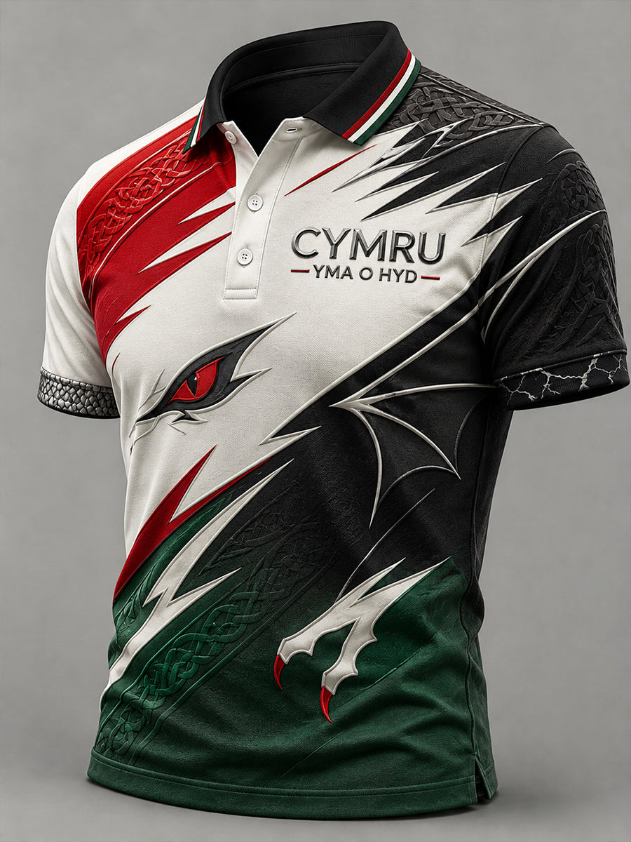 Men's Welsh Rugby Lover Short Sleeve Shirt