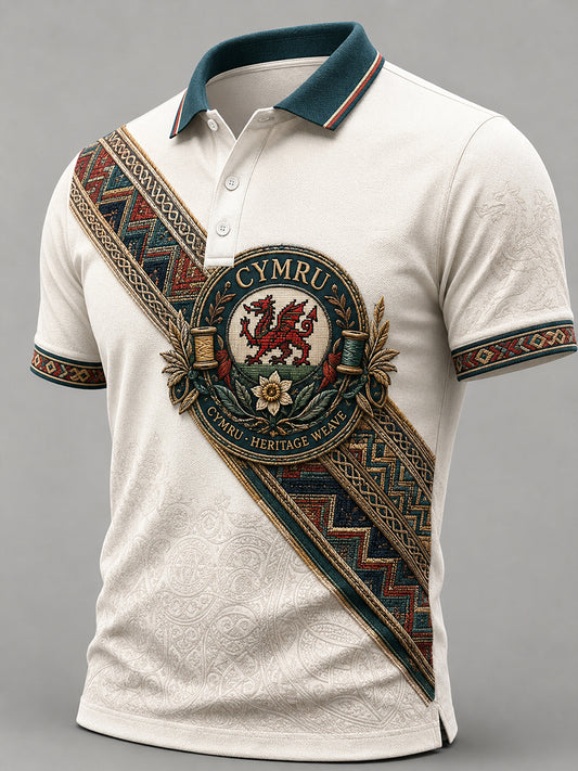Men's Welsh Rugby Lover Short Sleeve Shirt