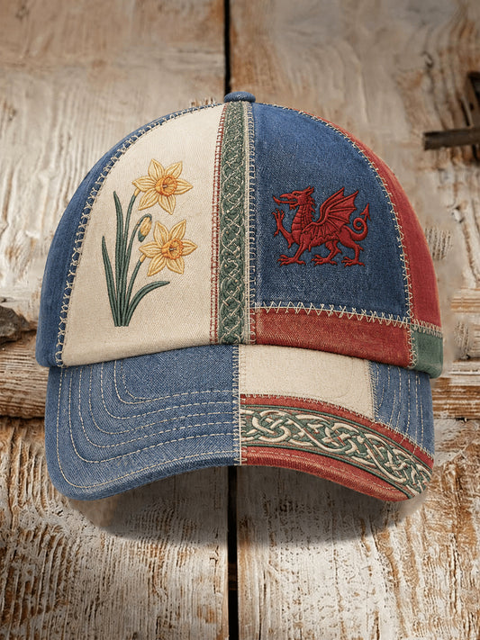 Unisex Welsh Red Dragon Cultural Elements Art Print Casual Hat