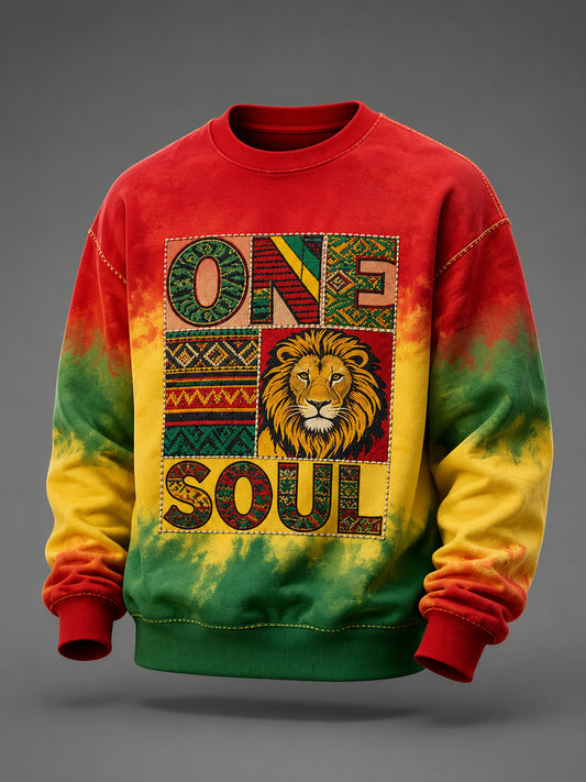 Retro Reggae Artistic Casual Sweatshirt