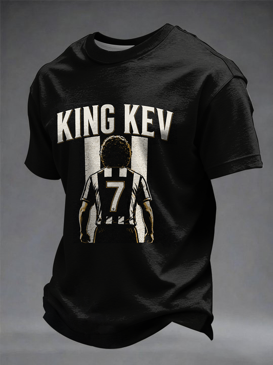 Men's England Football Lover Legend King Kev Rip Printed short sleeves t-shirt