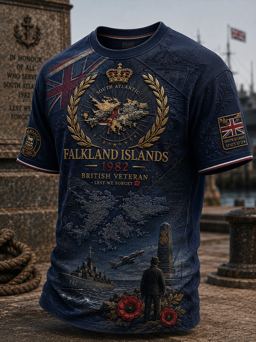Men's Falklands War Veteran Short Sleeves T-Shirt