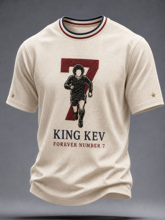 Men's Rip King Kev 7 England Football Lover Printed T-shirt