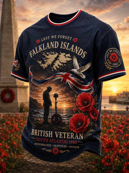 Men's Falklands War Veteran Short Sleeves T-Shirt