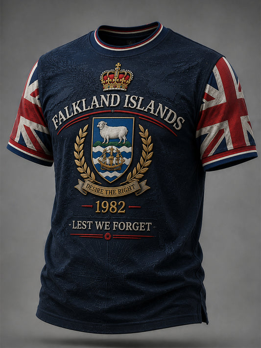 Men's Falklands War Veteran Printed short sleeves t-shirt