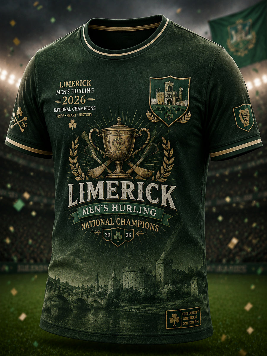 Men's Limerick Hurling Printed T-shirt