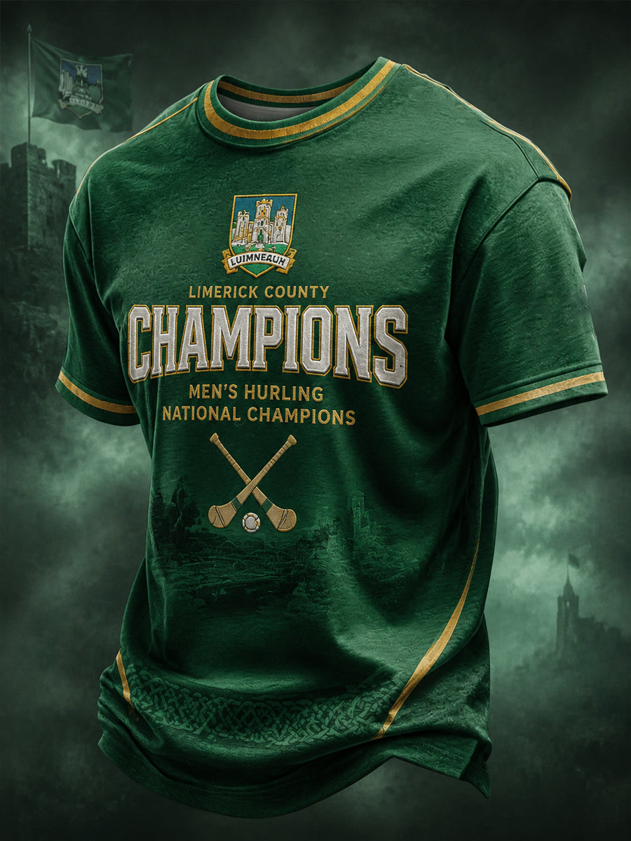 Men's Limerick Hurling Printed T-shirt
