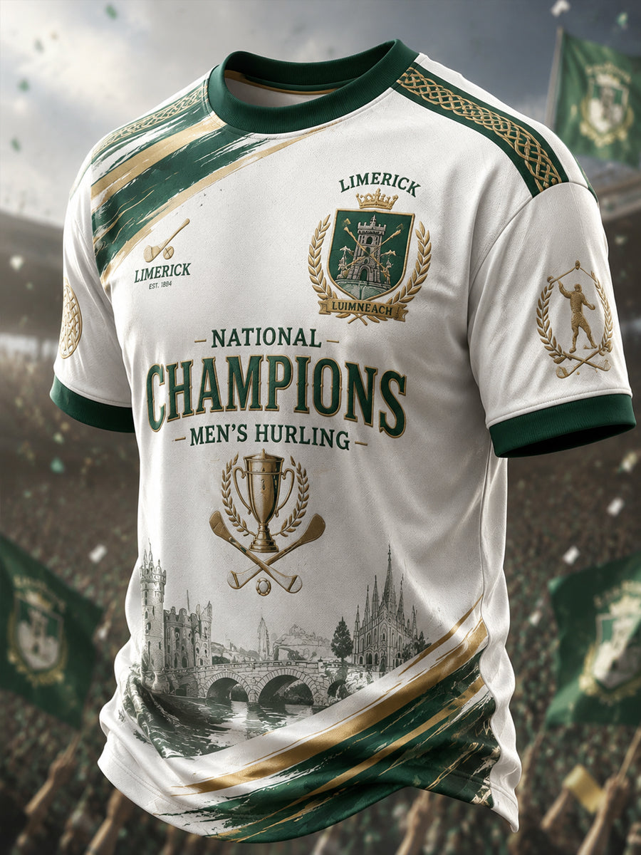 Men's Limerick Hurling Printed T-shirt