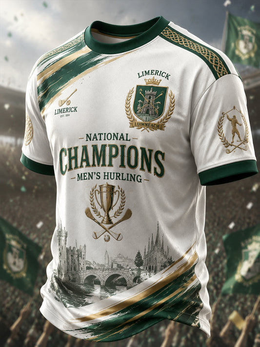 Men's Limerick Hurling Printed T-shirt