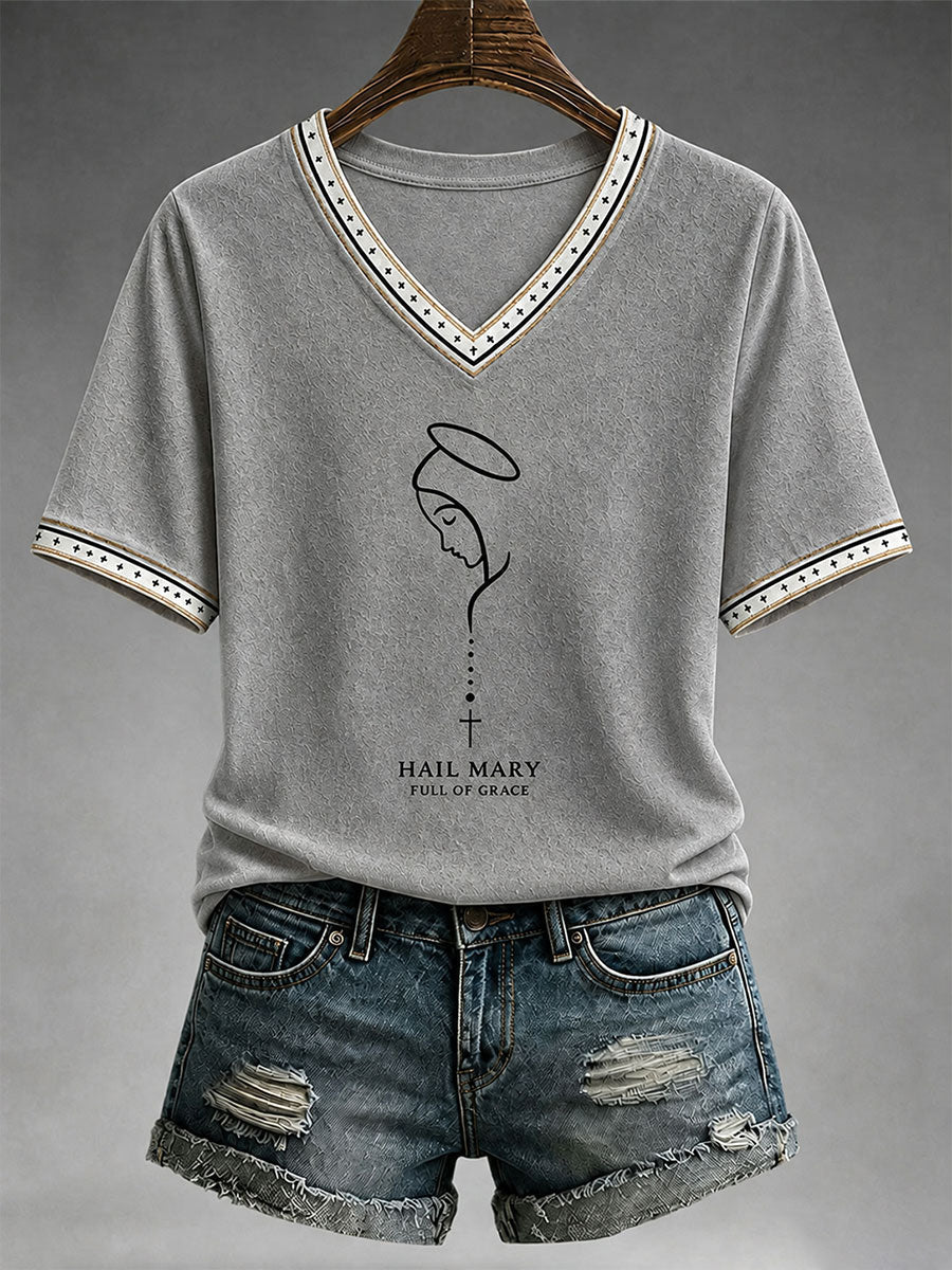 Women's Hail Mary Full Of Grace T-shirt