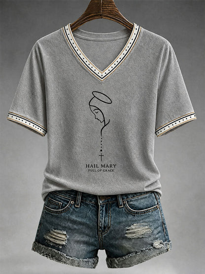 Women's Hail Mary Full Of Grace T-shirt