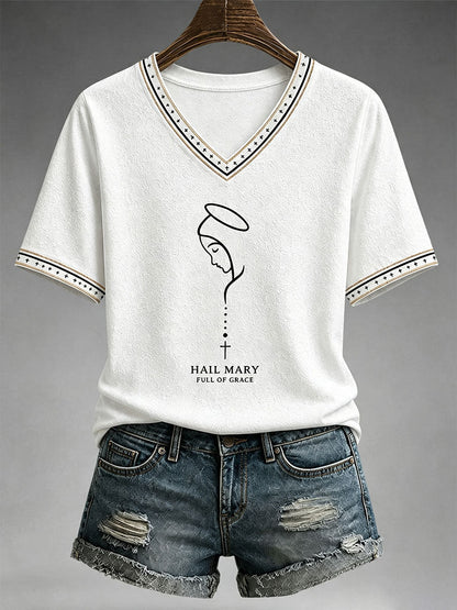 Women's Hail Mary Full Of Grace T-shirt