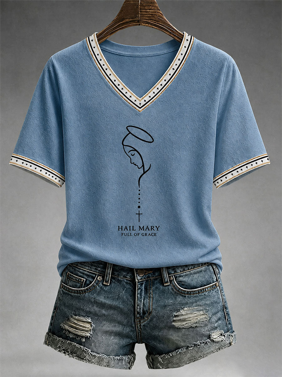 Women's Hail Mary Full Of Grace T-shirt