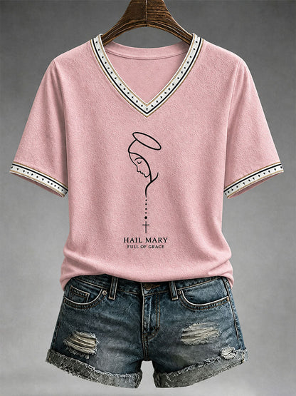 Women's Hail Mary Full Of Grace T-shirt