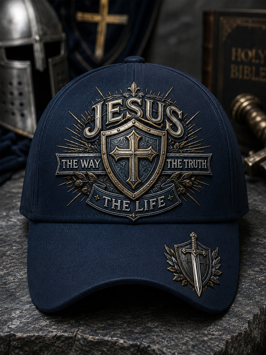 Unisex Armor Of God Jesus The Way The Truth The Life Print Hat