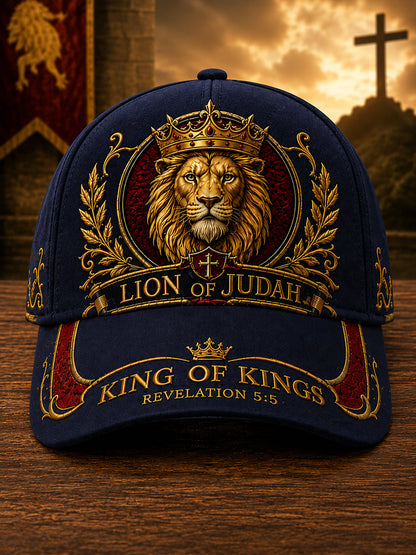 Unisex Christian Lion of Judah Art  Print Hat