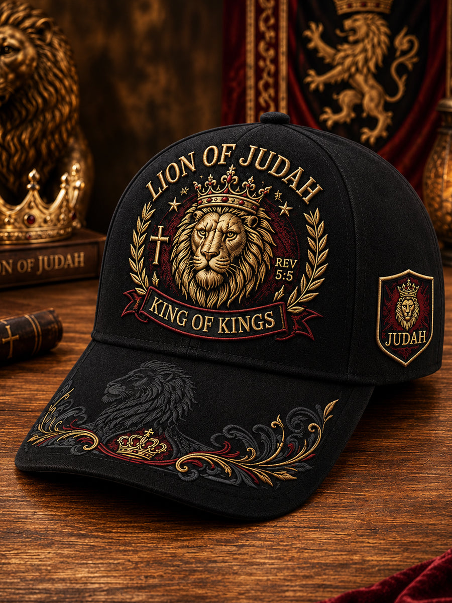 Unisex Christian Lion of Judah Art  Print Hat
