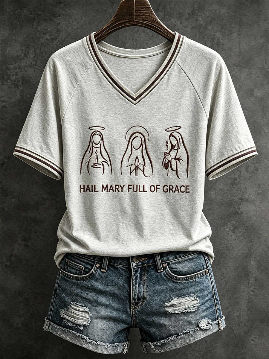 Women's Hail Mary Full Of Grace T-shirt