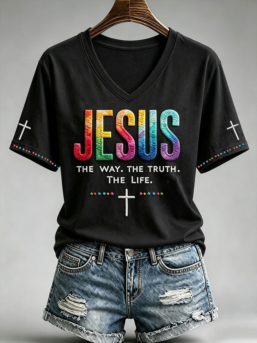 Women's Jesus The Way The Truth The Life Short-sleeved T-shirt