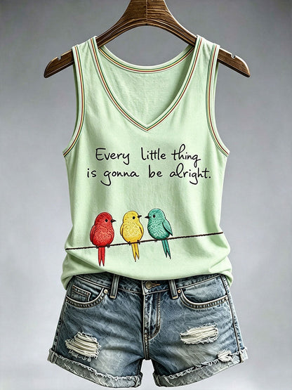 Women's Every Little Thing Is Gonna Be Alright Tank Top
