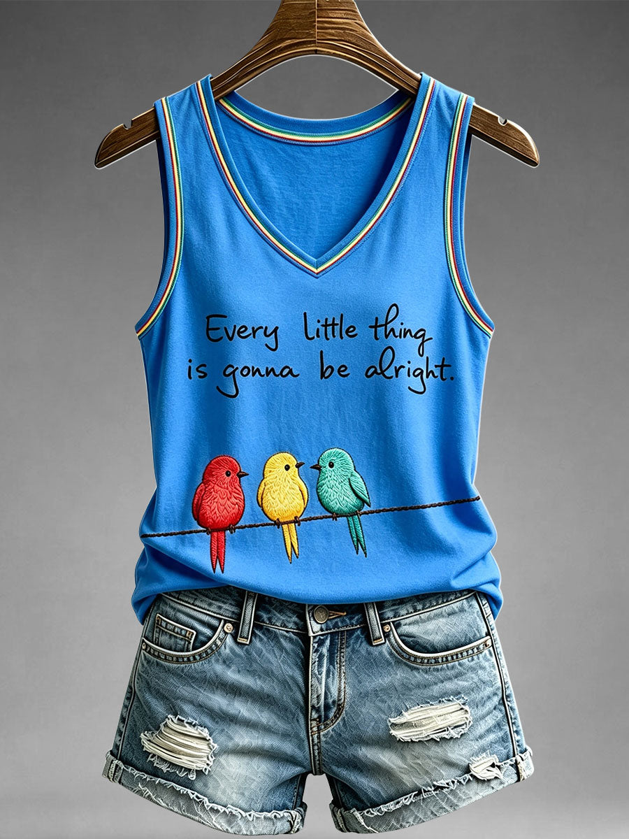 Women's Every Little Thing Is Gonna Be Alright Tank Top