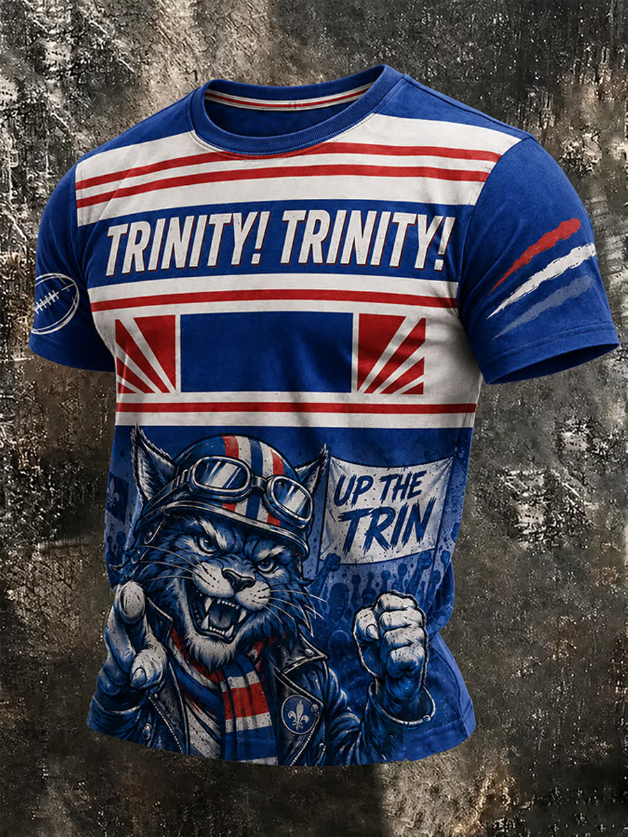 Men's Wakefield Trinity RLFC Rugby Lover Printed short sleeves t-shirt