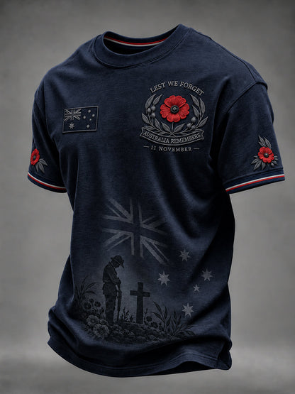 Men's Remembrance Day In Australia Short Sleeve T-Shirt