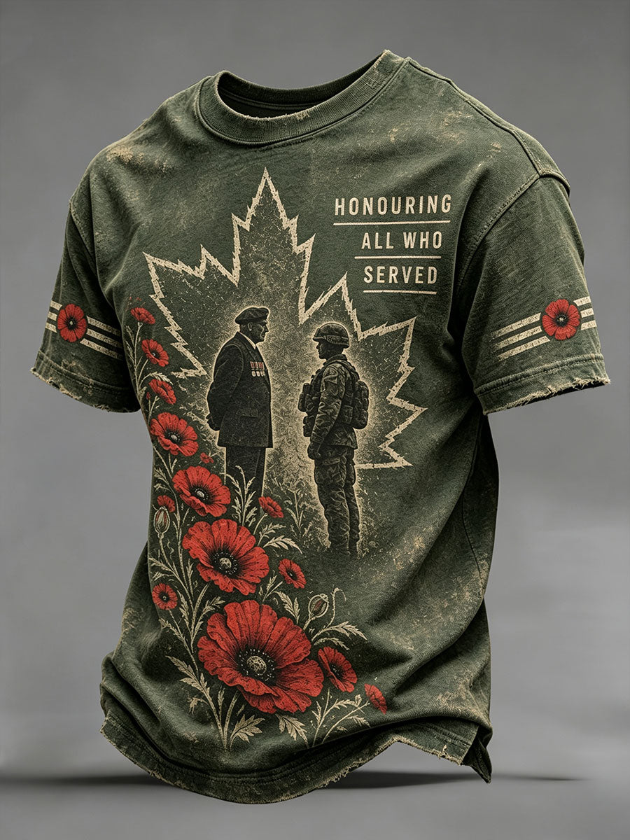 Men's "HONOURING ALL WHO SERVED" T-shirts