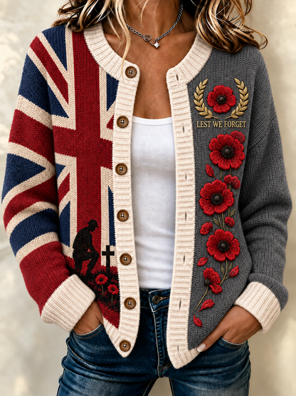 women's Remembrance Day Cardigan