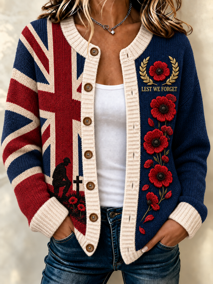 women's Remembrance Day Cardigan
